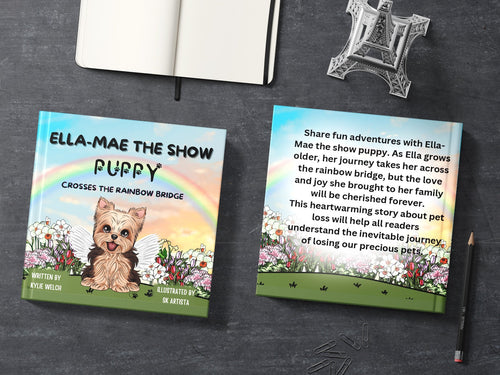 Ella-Mae the Show Puppy Crosses the Rainbow Bridge – book cover