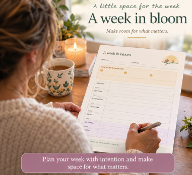 A Little Space to Bloom – 10-Page Journal